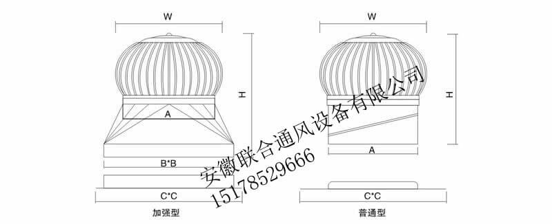 無動力渦輪屋頂通風(fēng)器加強(qiáng)型